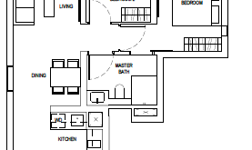 one-bernam-floor-plan-2-bedroom-b2-singapore