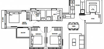 one-bernam-floor-plan-3-bedroom-c1-singapore